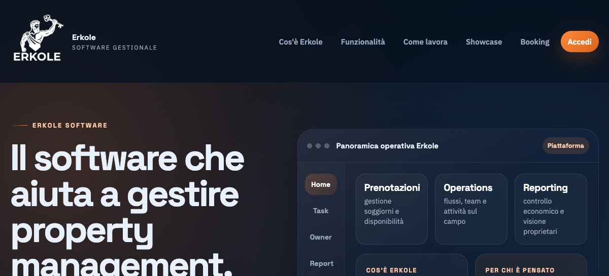 Anteprima reale del sito Erkole