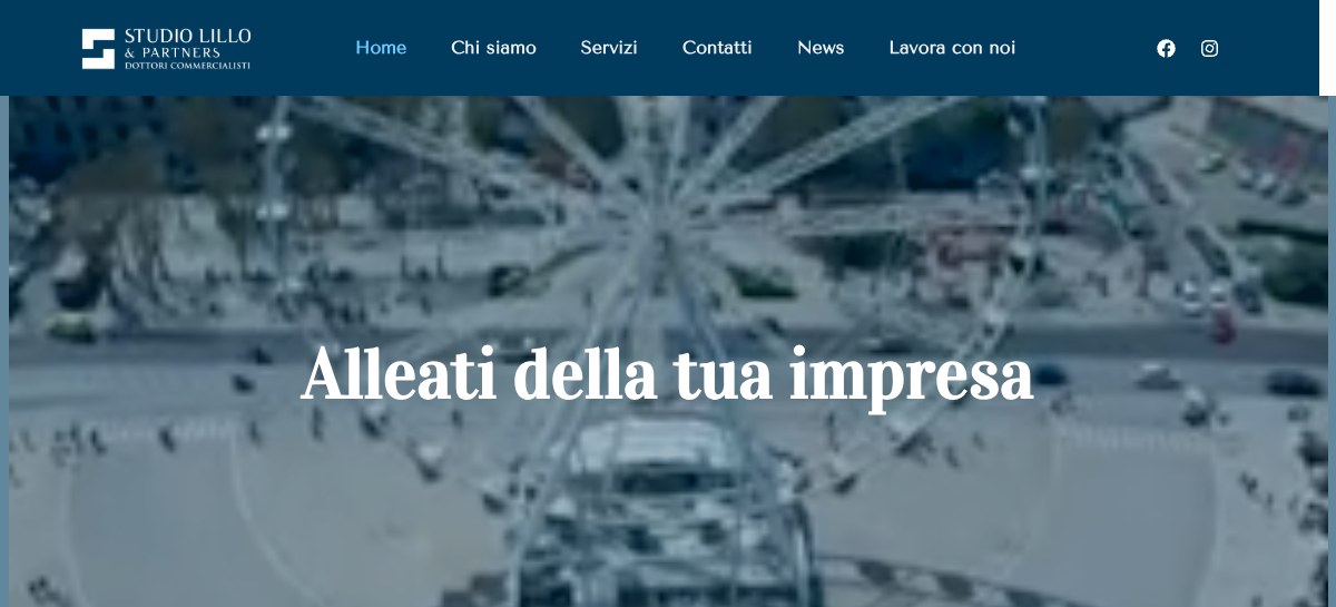 Anteprima reale del sito Studio Commerciale Lillo